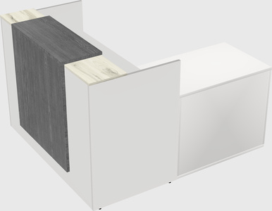 L-shaped modular reception