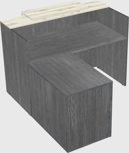 L-shaped modular reception