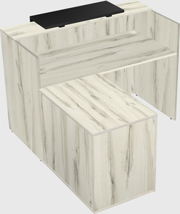 L-shaped modular reception