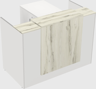 L-shaped modular reception