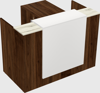 L-shaped modular reception
