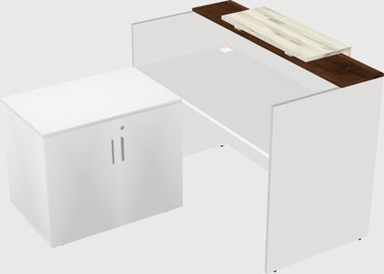 L-shaped modular reception