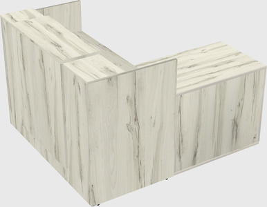 L-shaped modular reception