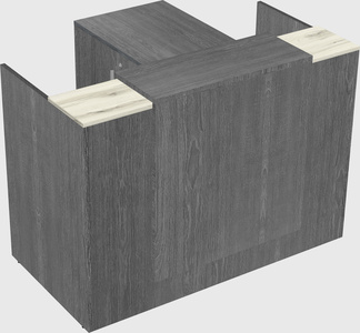 L-shaped modular reception