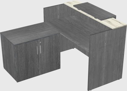 L-shaped modular reception