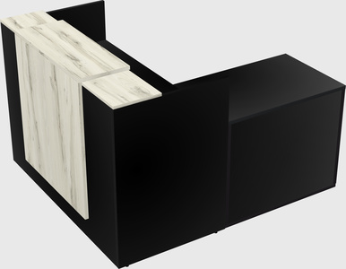 L-shaped modular reception