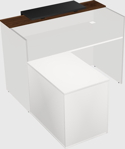 L-shaped modular reception
