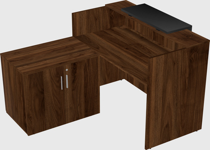 L-shaped modular reception