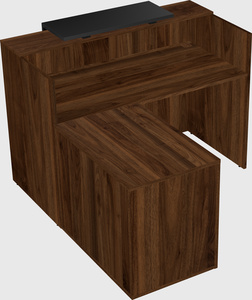 L-shaped modular reception