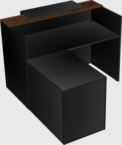L-shaped modular reception
