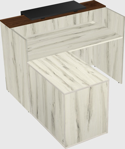 L-shaped modular reception
