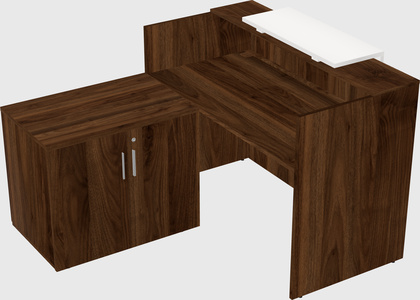 L-shaped modular reception