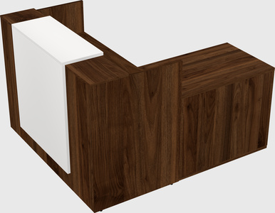 L-shaped modular reception