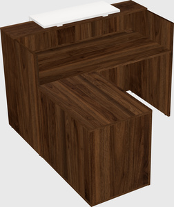 L-shaped modular reception