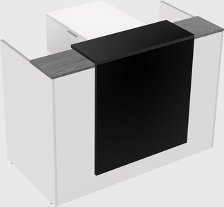 L-shaped modular reception