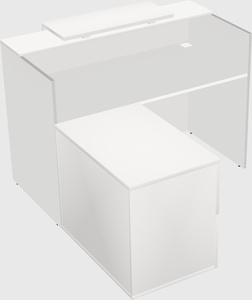 L-shaped modular reception