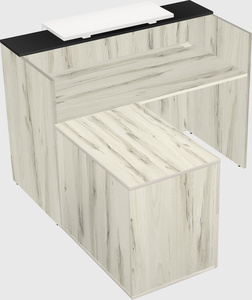 L-shaped modular reception
