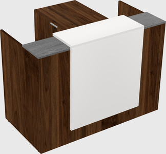 L-shaped modular reception