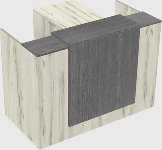 L-shaped modular reception