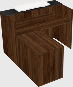 L-shaped modular reception