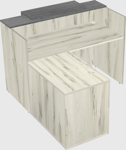 L-shaped modular reception