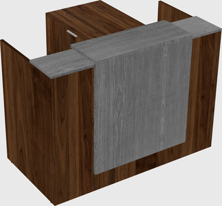 L-shaped modular reception