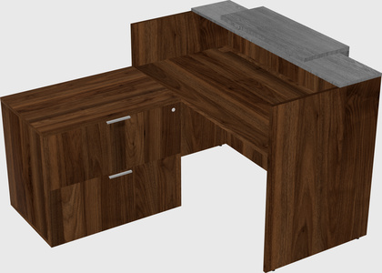 L-shaped modular reception