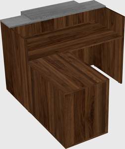 L-shaped modular reception