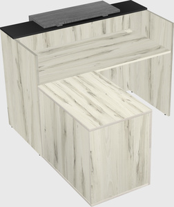 L-shaped modular reception