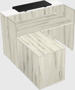 L-shaped modular reception