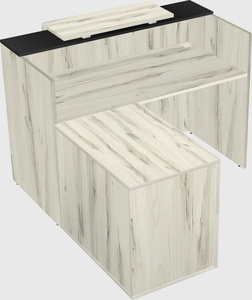 L-shaped modular reception