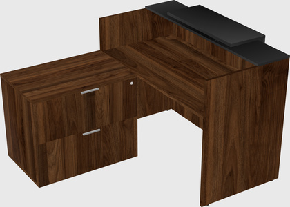 L-shaped modular reception
