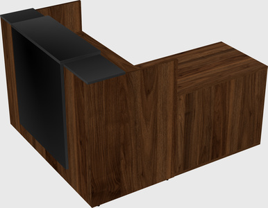 L-shaped modular reception
