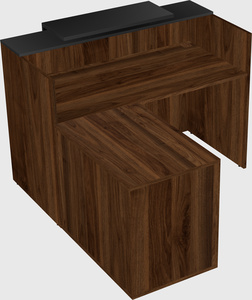 L-shaped modular reception