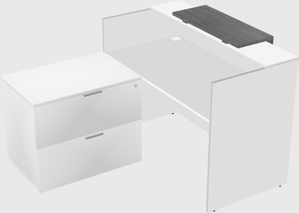 L-shaped modular reception