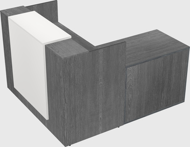 L-shaped modular reception