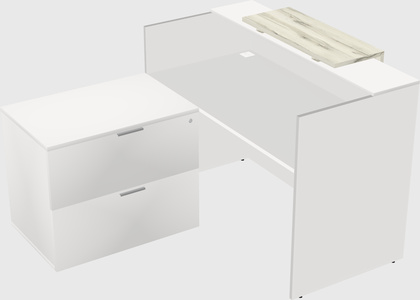 L-shaped modular reception