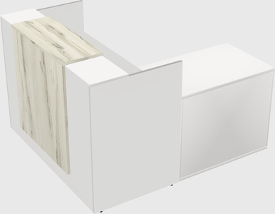 L-shaped modular reception