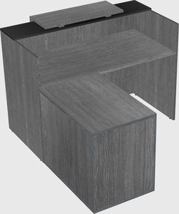 L-shaped modular reception