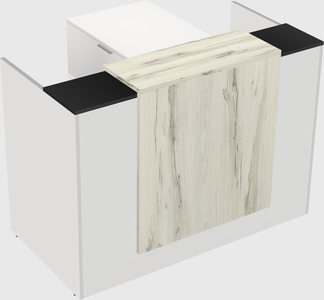 L-shaped modular reception