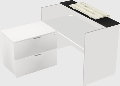 L-shaped modular reception