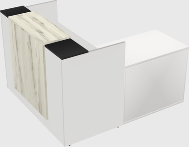 L-shaped modular reception