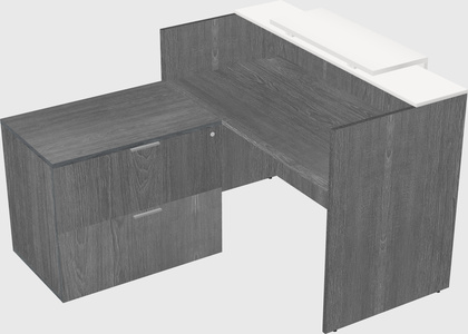 L-shaped modular reception
