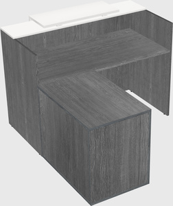 L-shaped modular reception