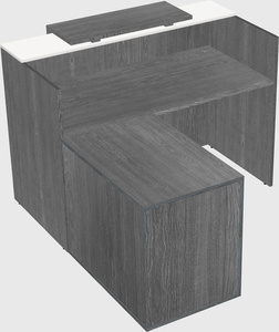 L-shaped modular reception