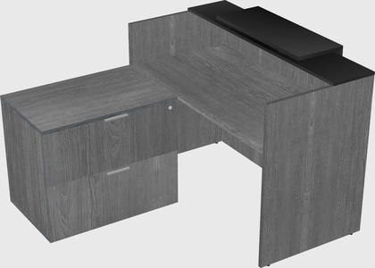 L-shaped modular reception