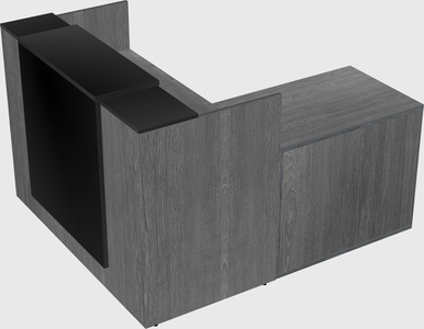 L-shaped modular reception