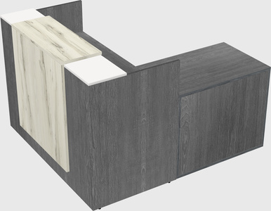 L-shaped modular reception