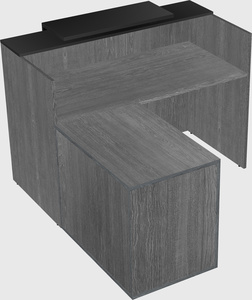 L-shaped modular reception