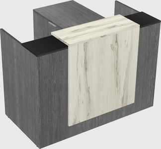 L-shaped modular reception